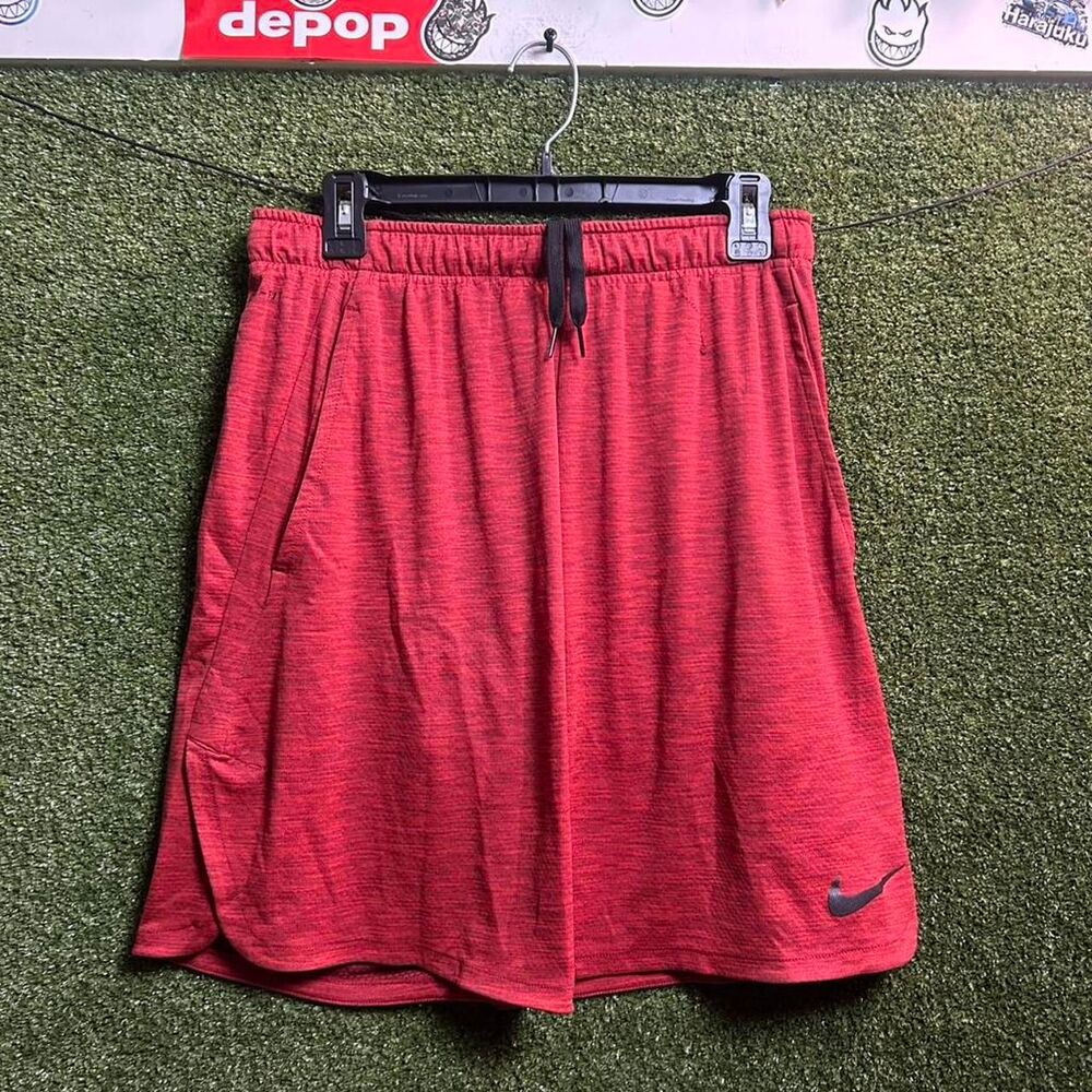 Nike Men's Red and Orange Shorts